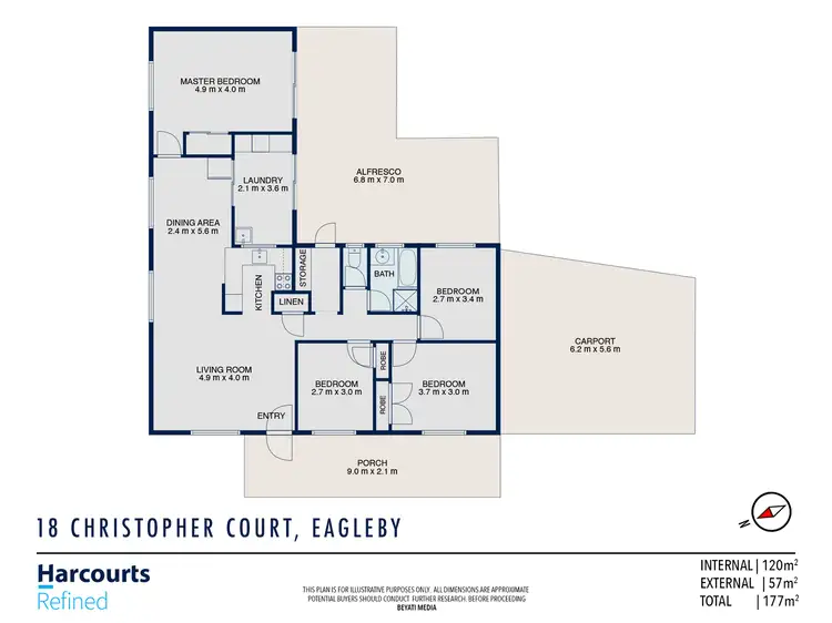 Floorplan of Homely house listing, 18 Christopher Court, Eagleby QLD 4207