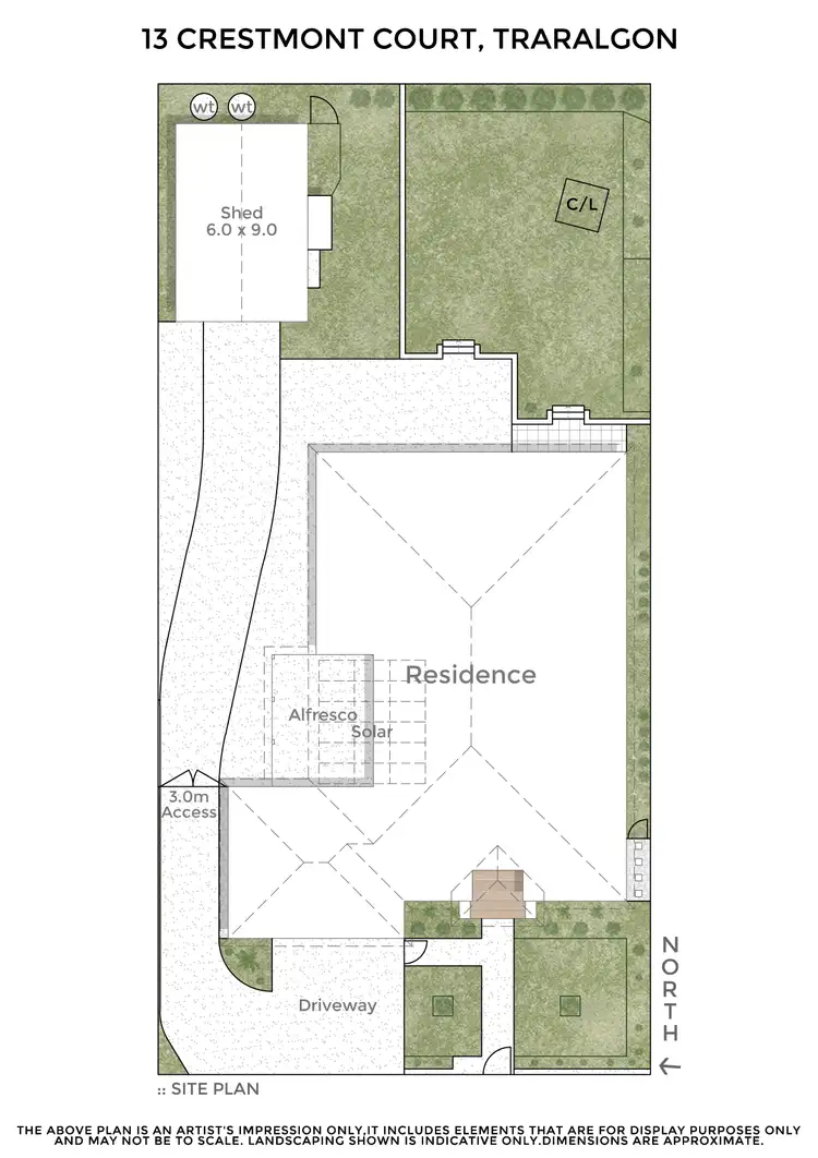 Floorplan of Homely house listing, 13 Crestmont Court, Traralgon VIC 3844