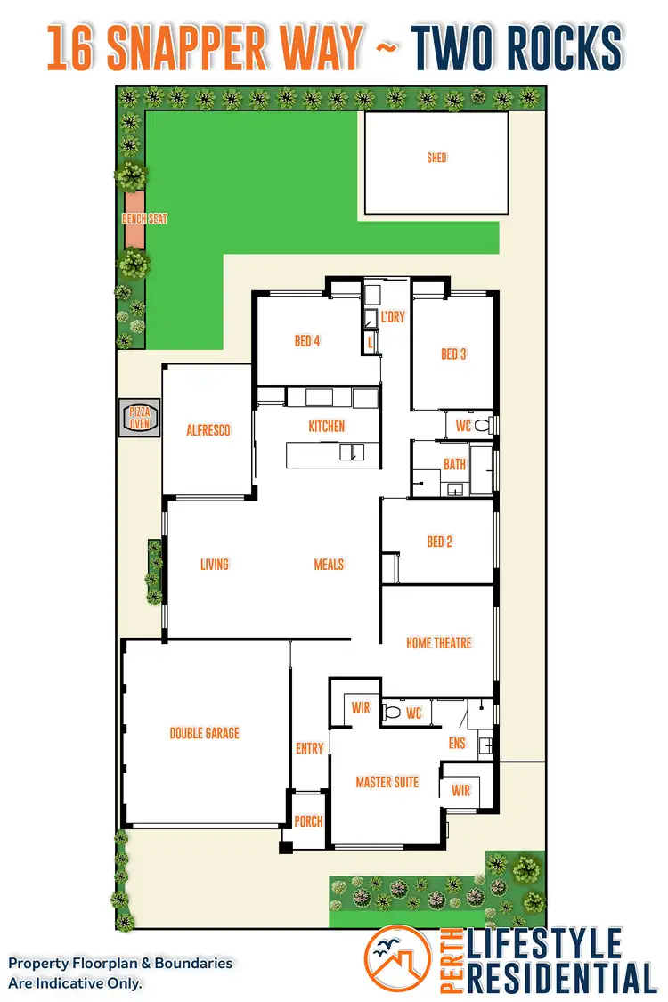 Floorplan of Homely house listing, 16 Snapper Way, Two Rocks WA 6037