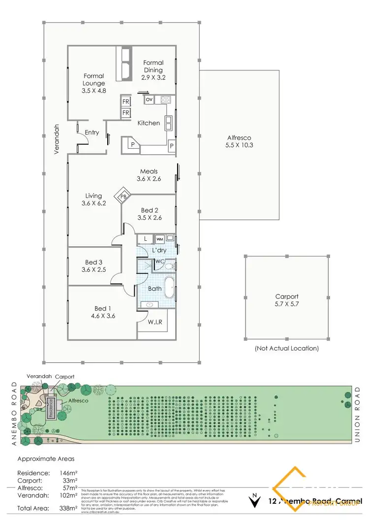 Floorplan of Homely house listing, 12 Anembo Road, Carmel WA 6076