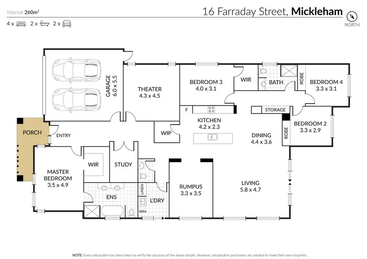 Floorplan of Homely house listing, 16 Faraday Street, Mickleham VIC 3064