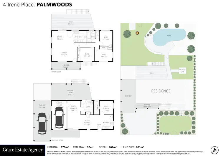Floorplan of Homely house listing, 4 Irene Place, Palmwoods QLD 4555