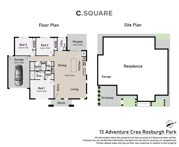 Floorplan of Homely house listing, 13 Adventure Crescent, Roxburgh Park VIC 3064