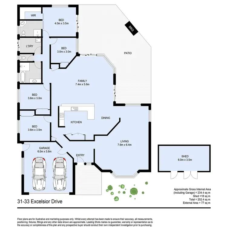 Floorplan of Homely house listing, 31-33 Excelsior Drive, Morayfield QLD 4506