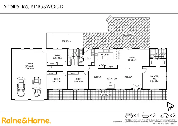 Floorplan of Homely house listing, 5 Telfer Road, Tamworth NSW 2340