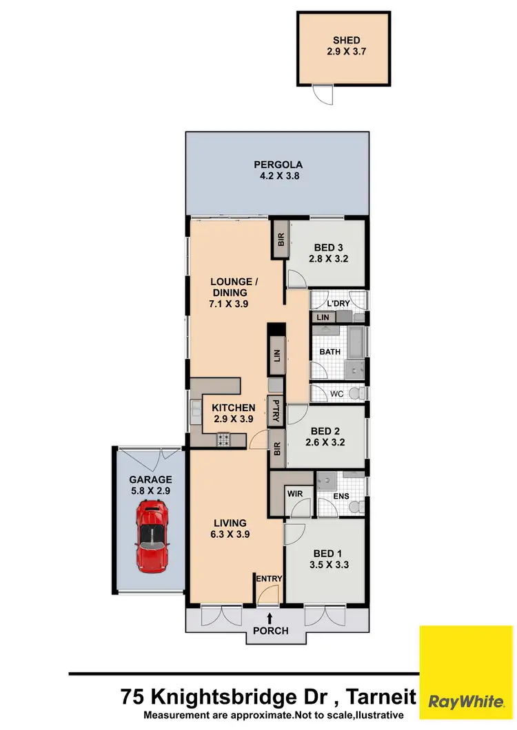 Floorplan of Homely house listing, 75 Knightsbridge Drive, Tarneit VIC 3029