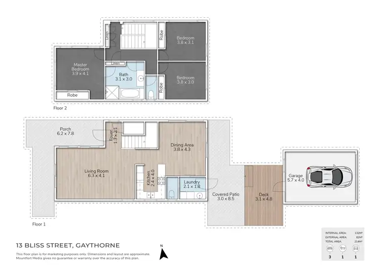 Floorplan of Homely house listing, 13 Bliss Street, Gaythorne QLD 4051
