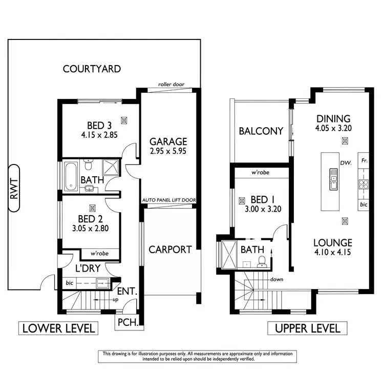 Floorplan of Homely townhouse listing, 1/6 Braydon Mews, Noarlunga Downs SA 5168