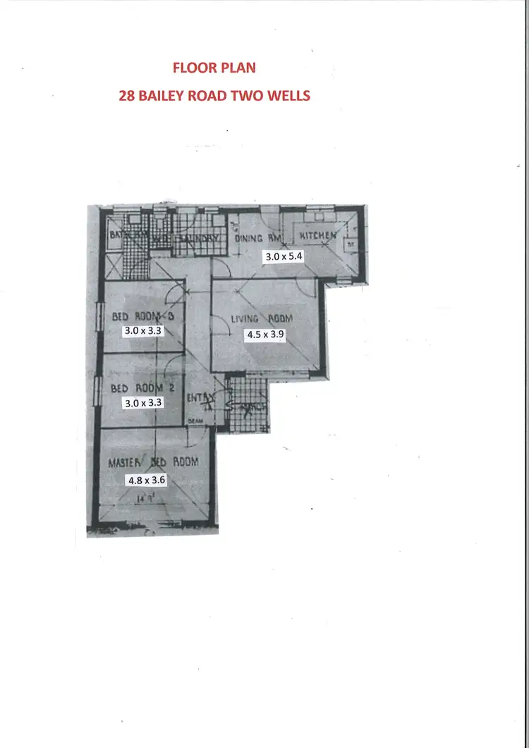 Floorplan of Homely house listing, 28 Bailey Road, Two Wells SA 5501