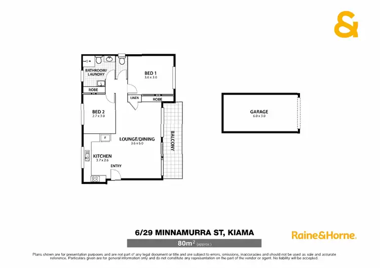Floorplan of Homely apartment listing, 6/29 Minnamurra Street, Kiama NSW 2533