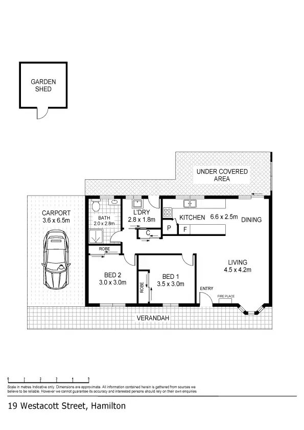 Floorplan of Homely house listing, 19 Westacott Street, Hamilton VIC 3300