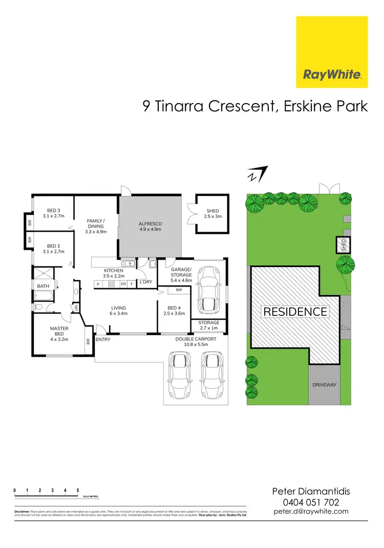 Floorplan of Homely house listing, 9 Tinarra Crescent, Erskine Park NSW 2759