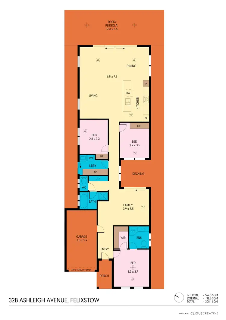Floorplan of Homely house listing, 32B Ashleigh Avenue, Felixstow SA 5070