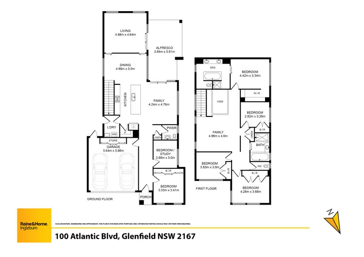 Floorplan of Homely house listing, 100 Atlantic Boulevard, Glenfield NSW 2167
