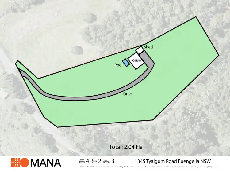 Floorplan of Homely house listing, 1345 Tyalgum Road, Eungella NSW 2484