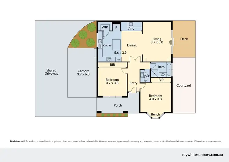 Floorplan of Homely unit listing, 1/6 Horne Street, Sunbury VIC 3429