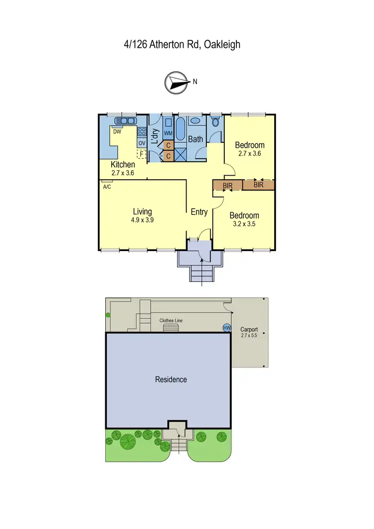 Floorplan of Homely unit listing, 4/126 Atherton Road, Oakleigh VIC 3166