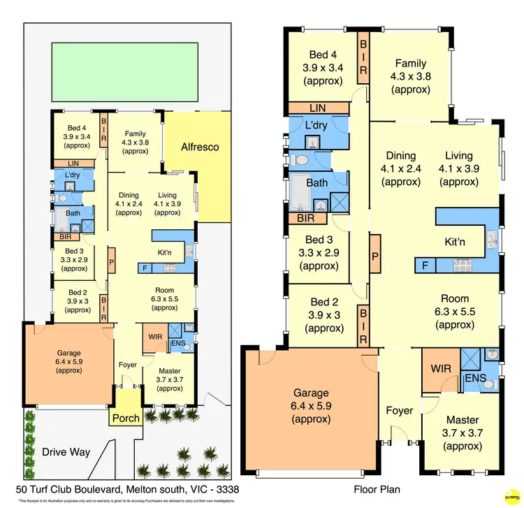 Floorplan of Homely house listing, 50 Turf Club Boulevard, Melton South VIC 3338