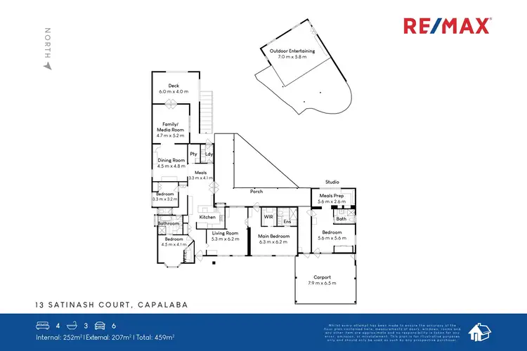 Floorplan of Homely house listing, 13 Satinash Court, Capalaba QLD 4157