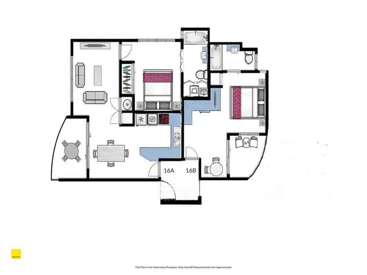 Floorplan of Homely apartment listing, 16A&B/51-53 Davidson Street, Port Douglas QLD 4877