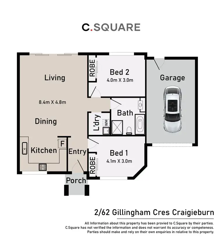 Floorplan of Homely house listing, 2/62 Gillingham Crescent, Craigieburn VIC 3064