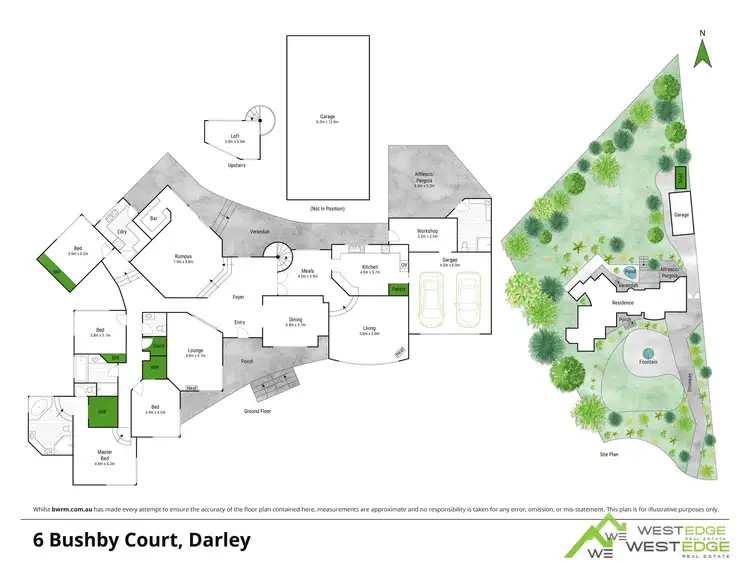 Floorplan of Homely house listing, 6 Bushby Court, Darley VIC 3340