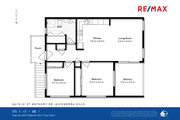 Floorplan of Homely unit listing, 34/15-21 St Anthony Drive, Alexandra Hills QLD 4161