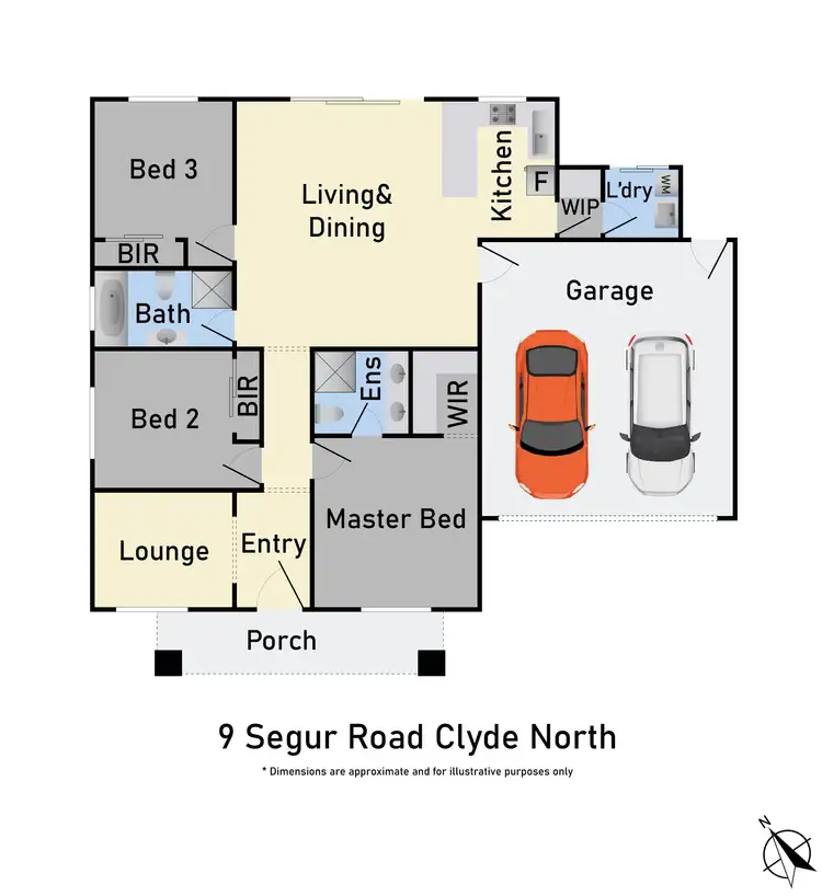 Floorplan of Homely house listing, 9 Segur Road, Clyde North VIC 3978