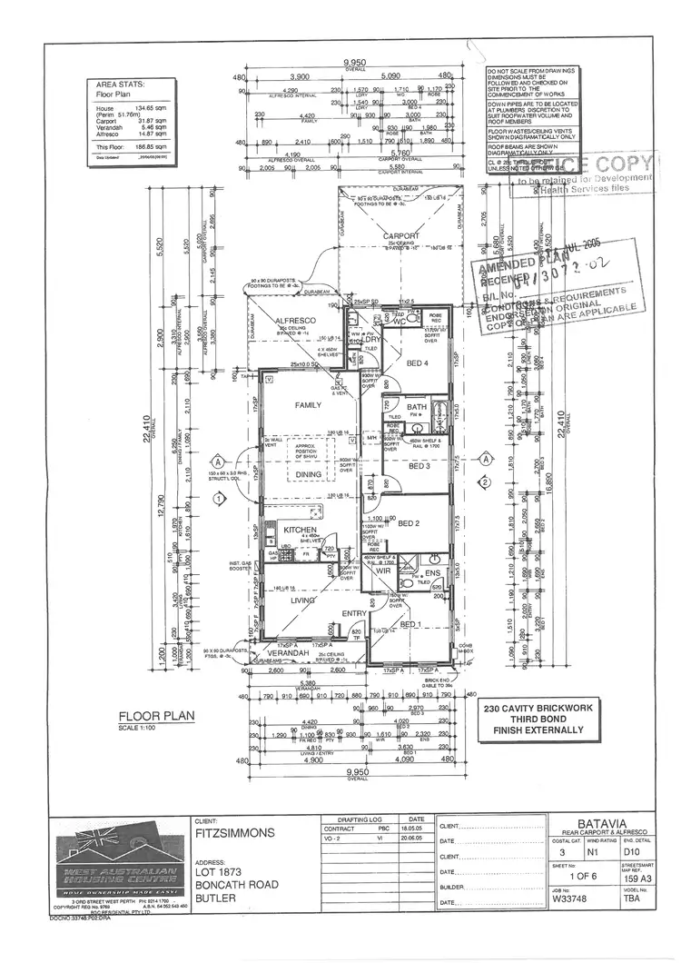 Floorplan of Homely house listing, 9 Boncath Road, Butler WA 6036