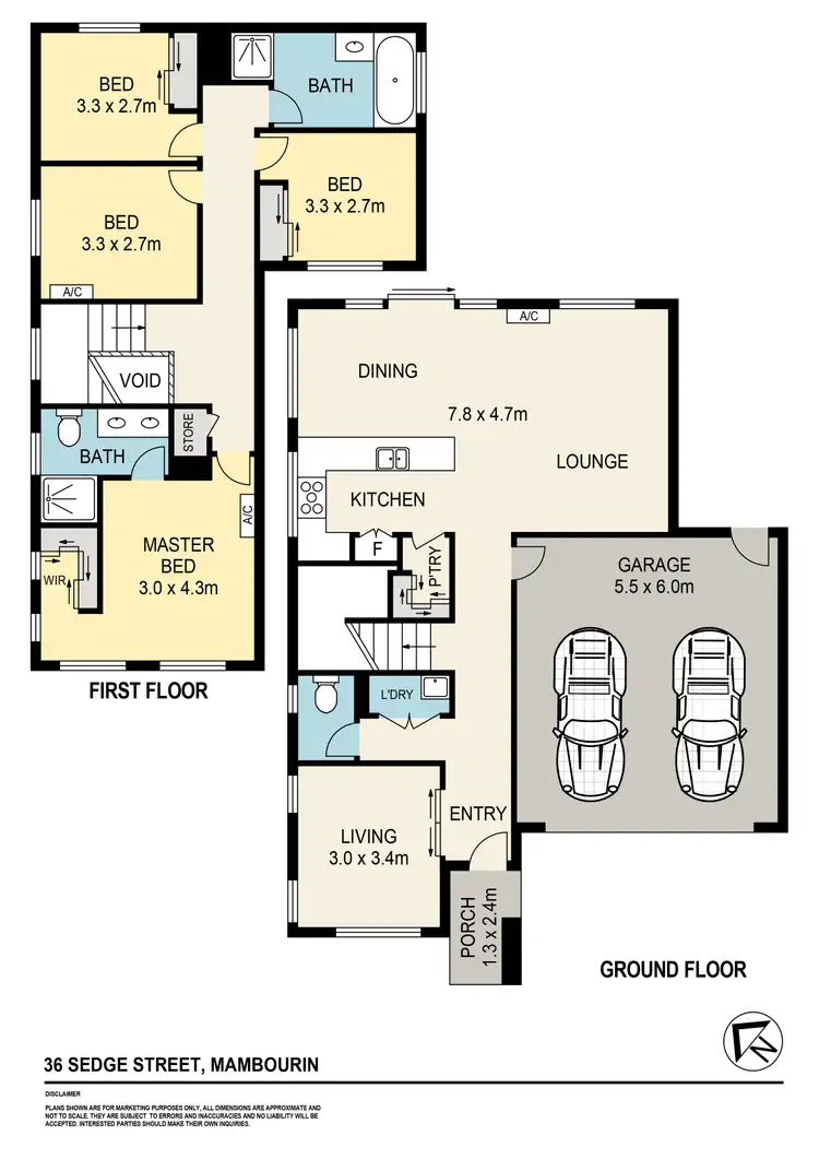 Floorplan of Homely house listing, 36 Sedge Street, Mambourin VIC 3024