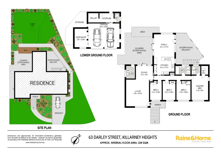 Floorplan of Homely house listing, 63 Darley Street, Killarney Heights NSW 2087