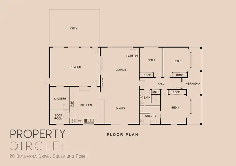 Floorplan of Homely house listing, 20 Bundarra Drive, Squeaking Point TAS 7307