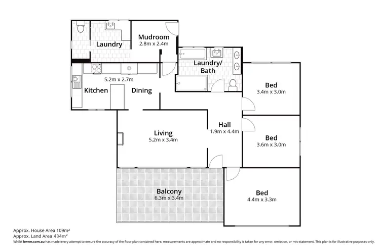 Floorplan of Homely house listing, 6 Leatherwood Drive, Ararat VIC 3377