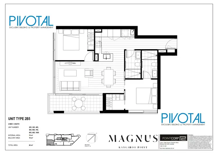 Floorplan of Homely apartment listing, 4052/59 O'Connell St, Kangaroo Point QLD 4169