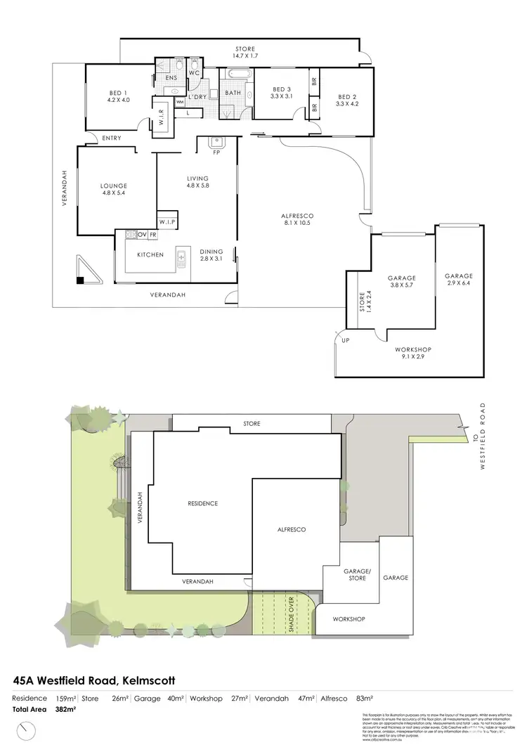 Floorplan of Homely house listing, 45A Westfield Road, Camillo WA 6111