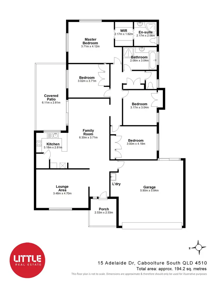 Floorplan of Homely house listing, 15 Adelaide Drive, Caboolture South QLD 4510