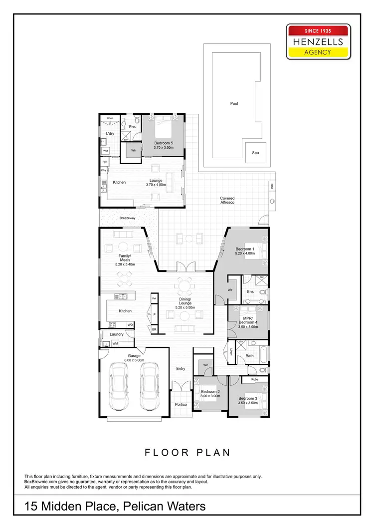 Floorplan of Homely house listing, 15 Midden Place, Pelican Waters QLD 4551