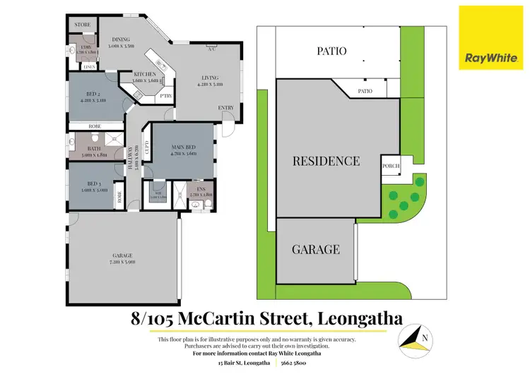 Floorplan of Homely townhouse listing, 8/105-107 McCartin Street, Leongatha VIC 3953