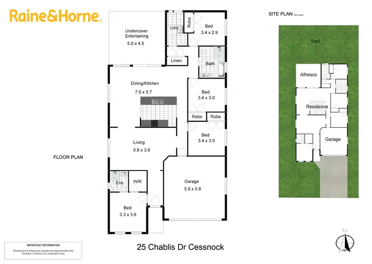 Floorplan of Homely house listing, 25 Chablis Drive, Cessnock NSW 2325