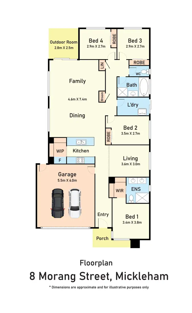 Floorplan of Homely house listing, 8 Morang Street, Mickleham VIC 3064