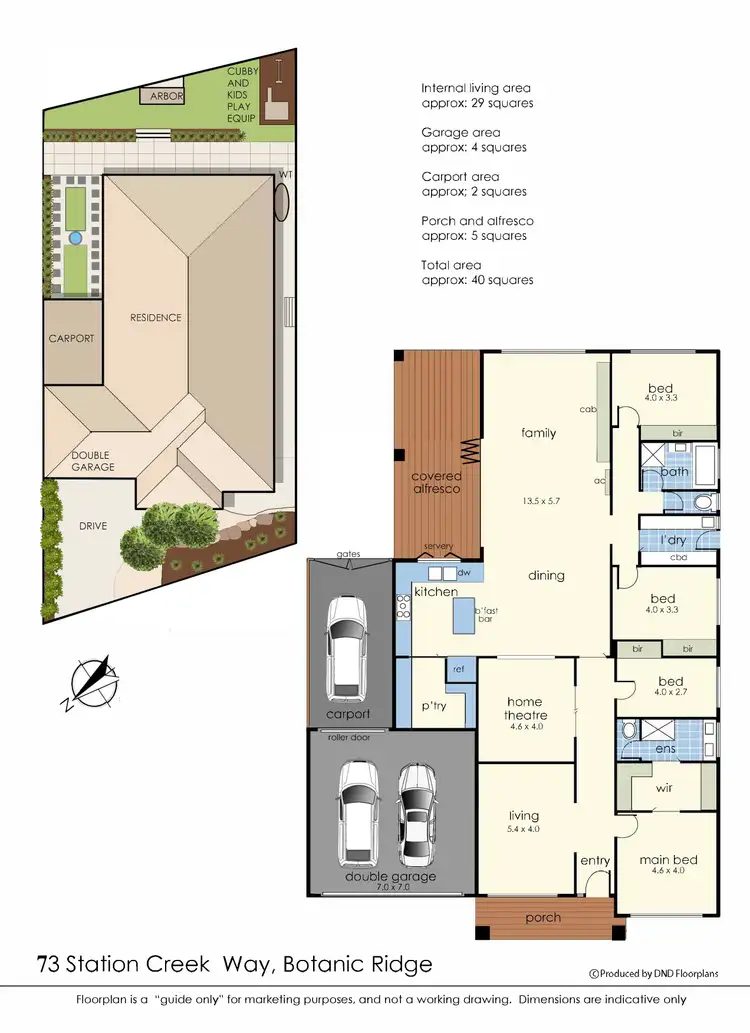Floorplan of Homely house listing, 73 Station Creek Way, Botanic Ridge VIC 3977