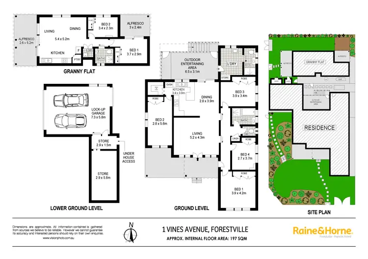 Floorplan of Homely house listing, 1 Vines Avenue, Forestville NSW 2087