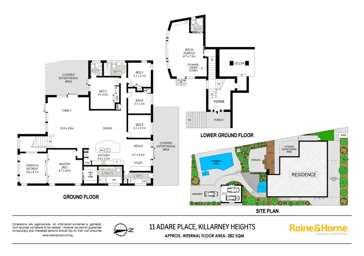 Floorplan of Homely house listing, 11 Adare Place, Killarney Heights NSW 2087