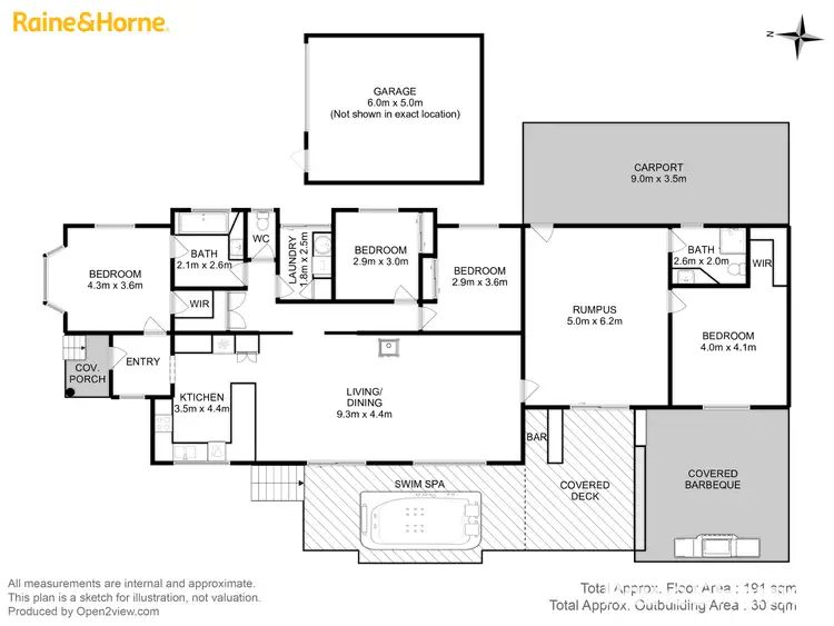Floorplan of Homely house listing, 6 Callum Close, Midway Point TAS 7171