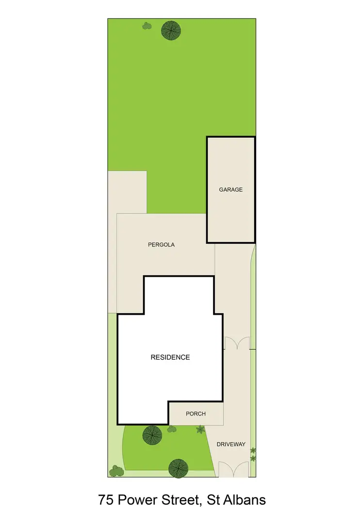 Floorplan of Homely house listing, 75 Power Street, St Albans VIC 3021