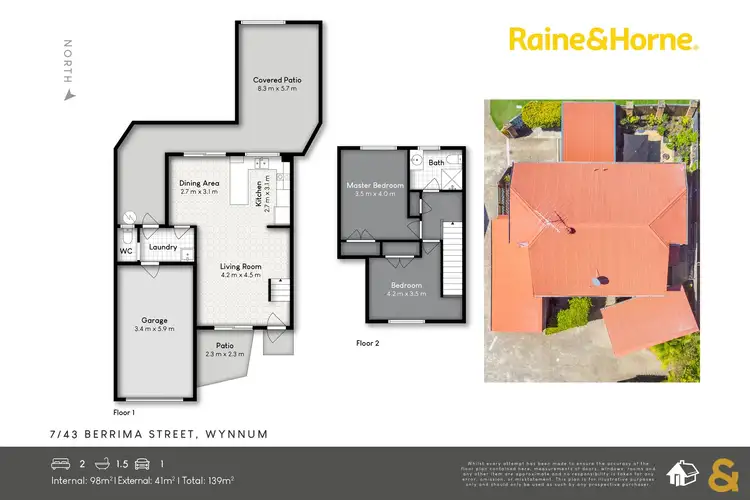 Floorplan of Homely townhouse listing, 7/41-43 Berrima Street, Wynnum QLD 4178