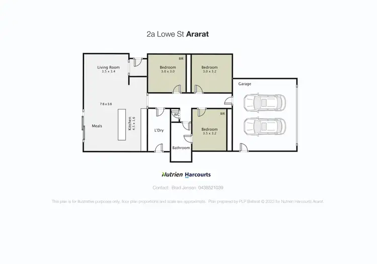 Floorplan of Homely house listing, 2A Lowe Street, Ararat VIC 3377