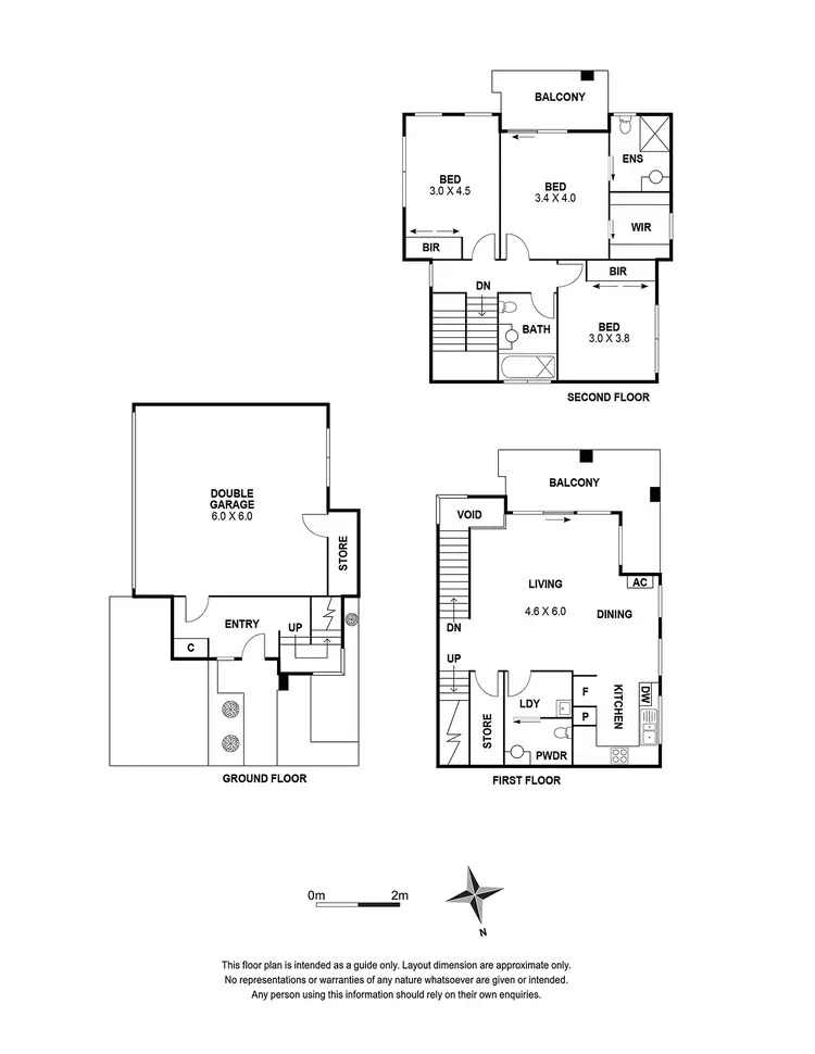 Floorplan of Homely townhouse listing, 54 Woiwurung Crescent, Coburg VIC 3058