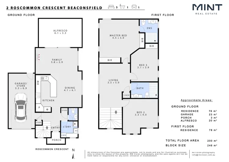 Floorplan of Homely house listing, 2 Roscommon Crescent, Beaconsfield WA 6162