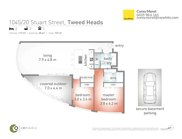 Floorplan of Homely apartment listing, 1045 /14-22 Stuart Street, Tweed Heads NSW 2485